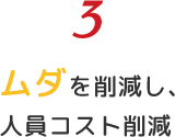 2 ムダを削減し、人員コスト削減